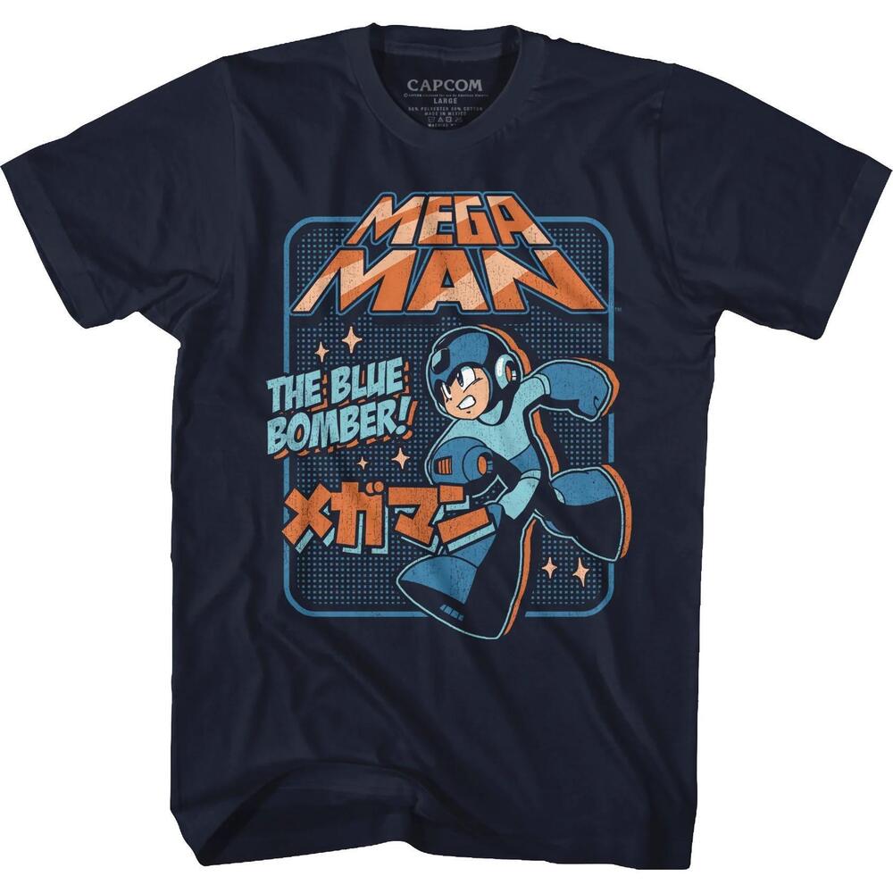 Japanese Blue Bomber Mega Man Tshirt